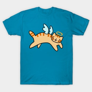 Orange Tabby Cat Angel T-Shirt